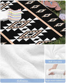 Serviette de plage motifs aztèques douce absorbante légère