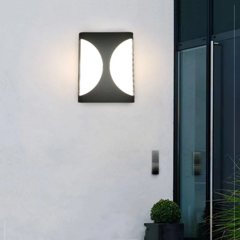 applique murale led extérieure moderne et étanche pour jardin et allée - vue 3 sur 10