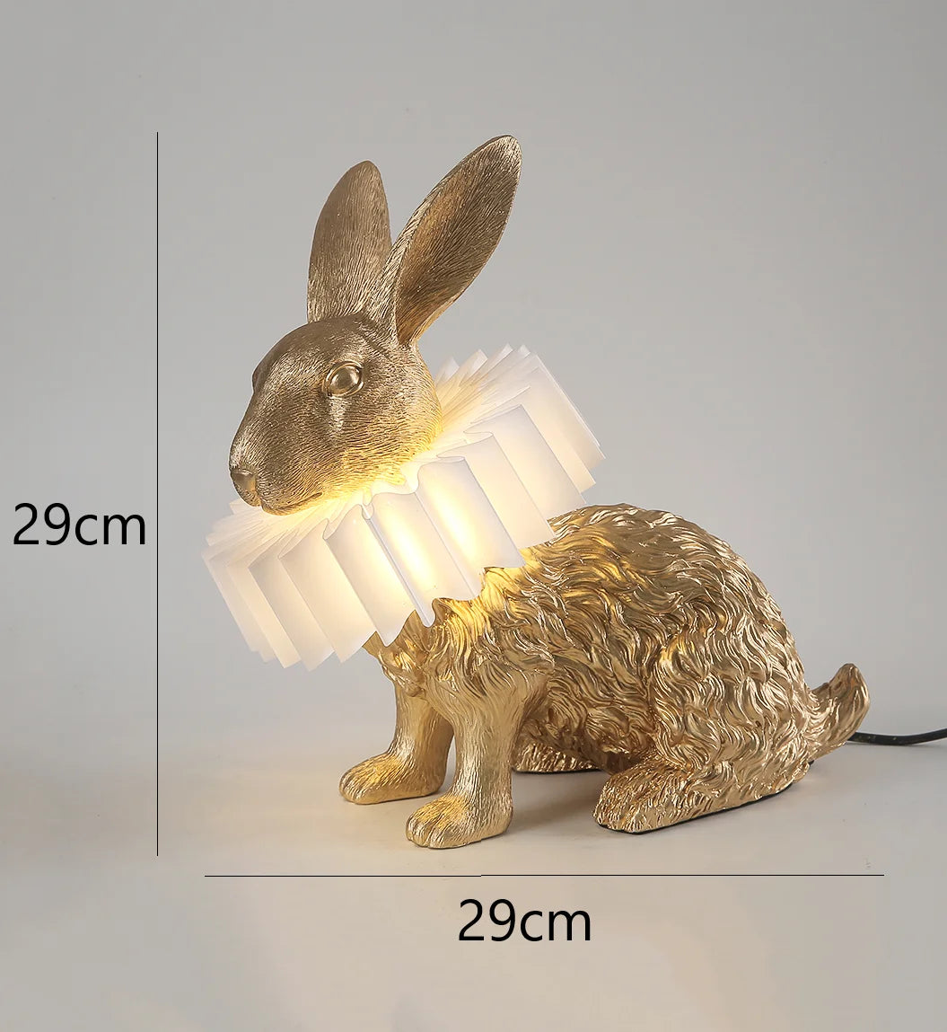 lampe à poser lapin nordique décorative pour enfants et intérieur - vue 9 sur 9
