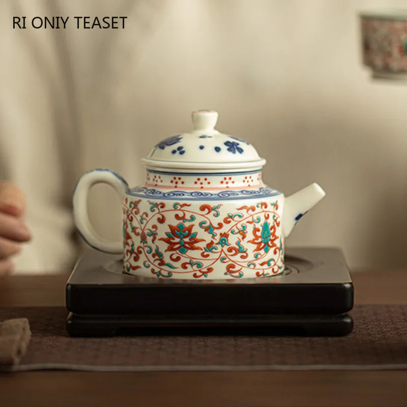 Theiere chinoise ceramique 240ml filtre portable artisanale