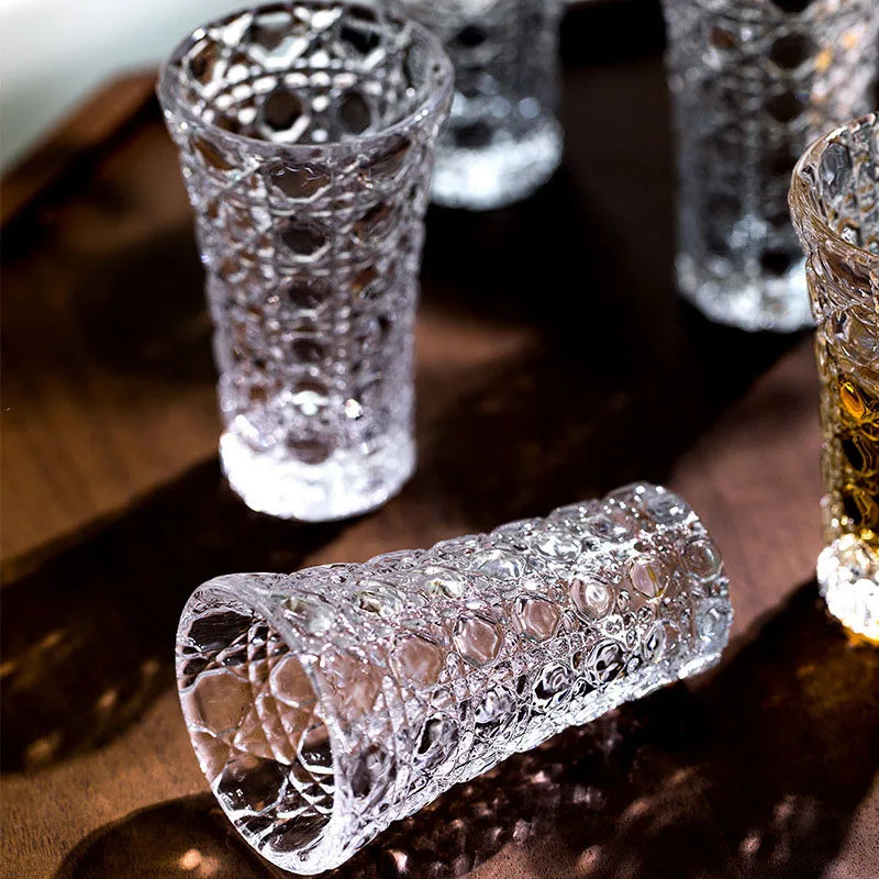 Ensemble 6 verres double paroi pour liqueurs cafe - vue 6 sur 6