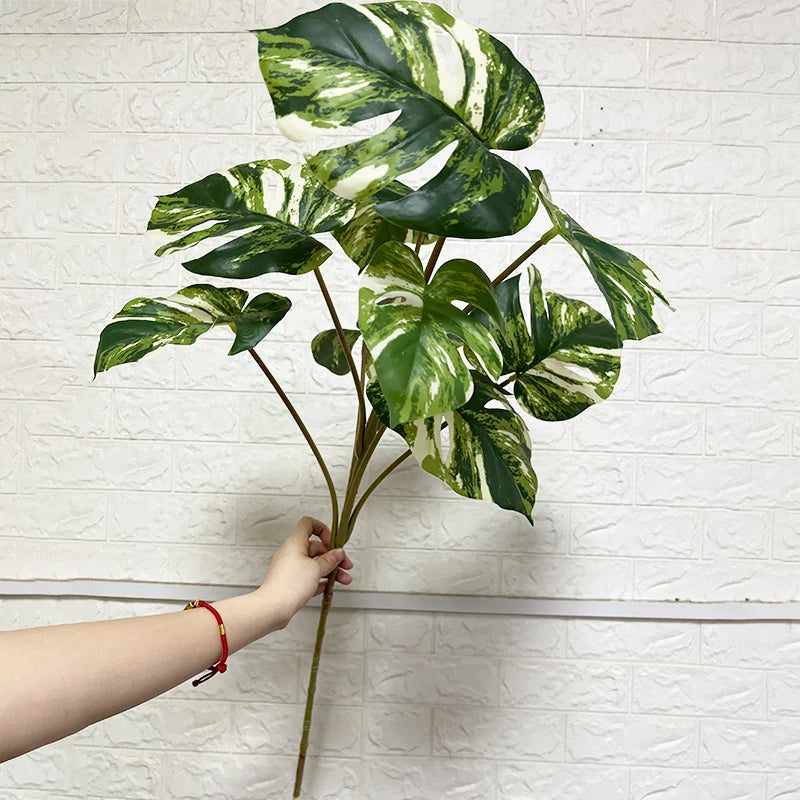 plantes artificielles grandes monstera pour décoration intérieure et extérieure - vue 3 sur 6