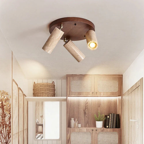 plafonnier led japonais style vintage pour intérieur et extérieur - vue 5 sur 8