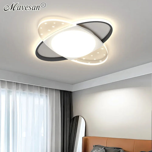 Lustre Led Plafonnier Chambre Intérieur Mince Moderne - vue 2 sur 14