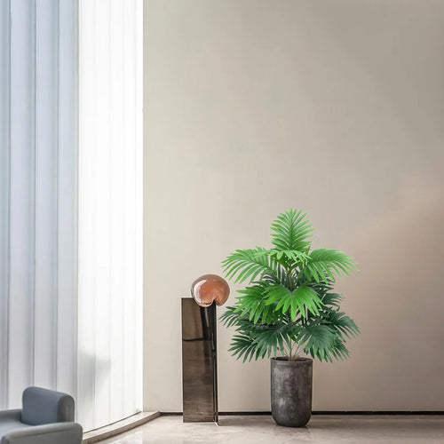 faux palmier en plastique feuilles cycas pour décoration intérieure jardin