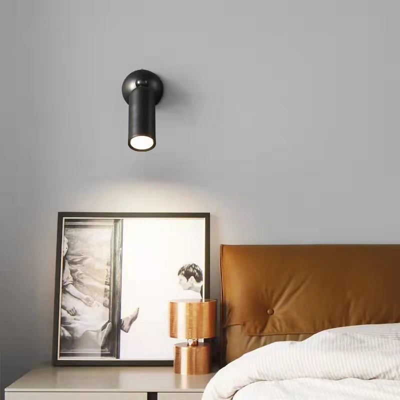 applique murale led en laiton gradation température rotative moderne - vue 4 sur 8