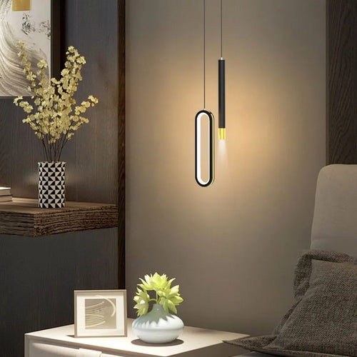 Nordic minimalist LED chandelier for home - vue 2 sur 9