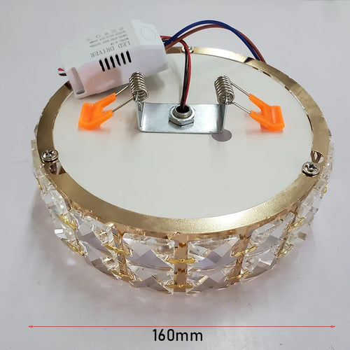 Plafonniers nordiques Lampara Techo lustre Led lumières en cristal Luminaria De Teto Para Sala Plafonnier or noir blanc Lampy - vue 11 sur 12