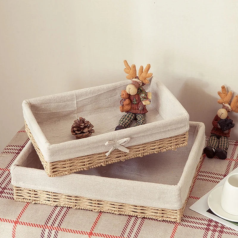 panier de rangement décoratif pour cosmétiques et fournitures - vue 5 sur 17