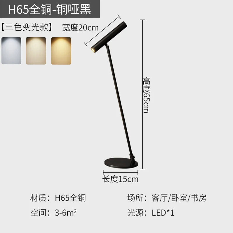 Nordic minimalist adjustable LED floor lamp for indoor use - vue 10 sur 14