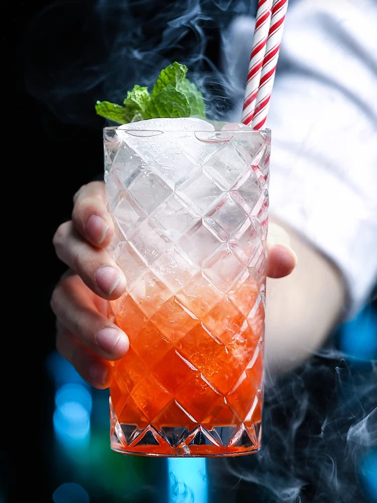 Verres collins cristal sans plomb style bar élégant - vue 5 sur 6