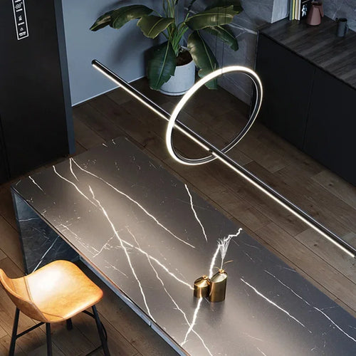 suspension led moderne minimaliste avec télécommande pour intérieur - vue 5 sur 7