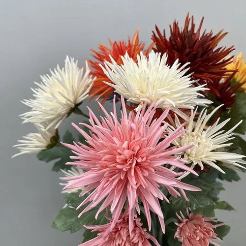 Artificial chrysanthemum plant realistic touch commercial decoration - vue 7 sur 12