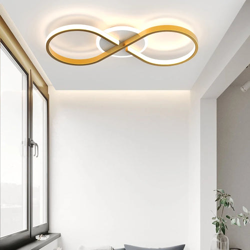 Modern nordic minimalist LED ceiling light for a creative atmosphere - vue 3 sur 11