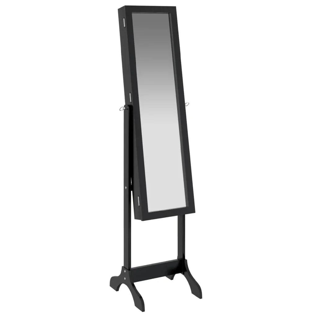 Black foot mirror 34x37x146 cm, home decoration wall Deco living room decoration - vue 2 sur 7