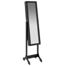 Black foot mirror 34x37x146 cm, home decoration wall Deco living room decoration