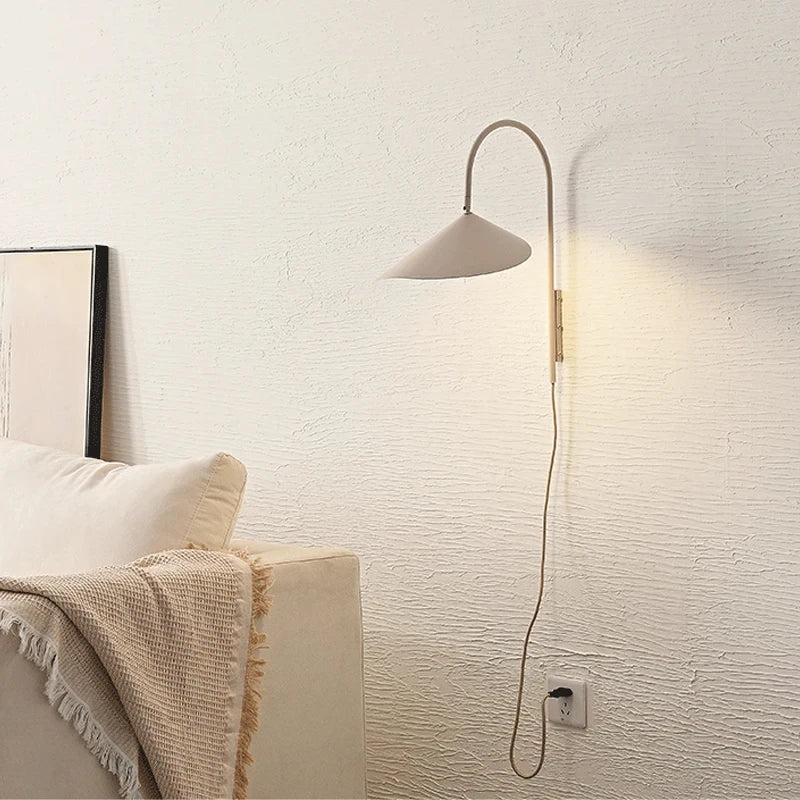 Lampadaire en marbre et pierre réglable