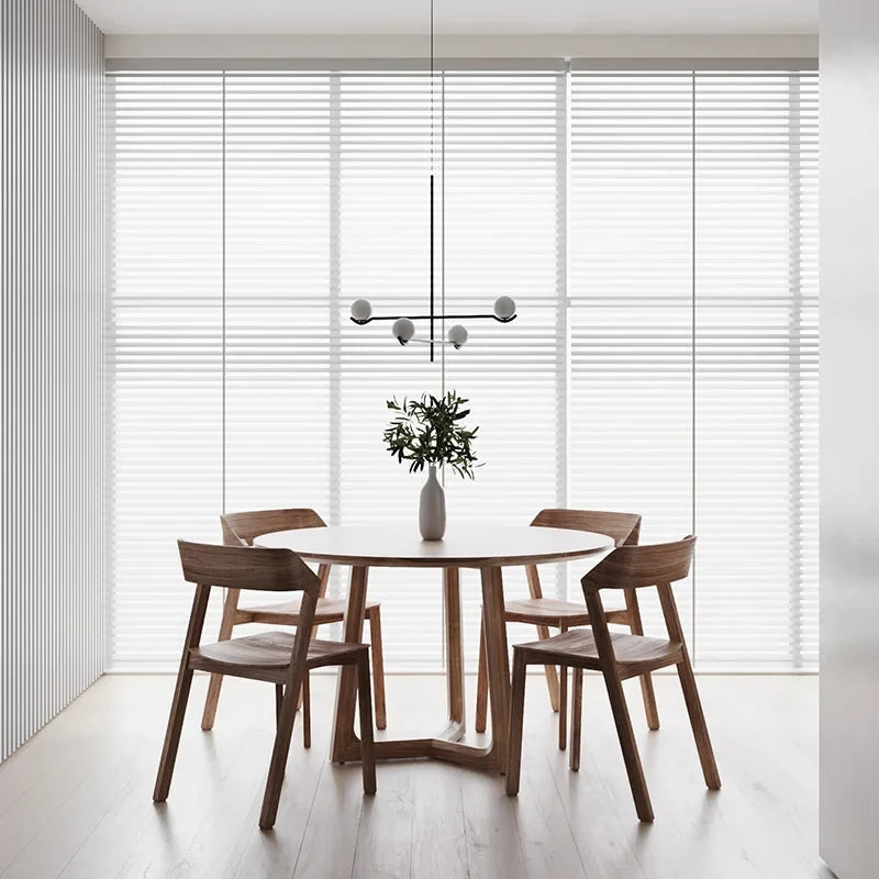 lustre led en boule de verre style nordique pour intérieur - vue 5 sur 14