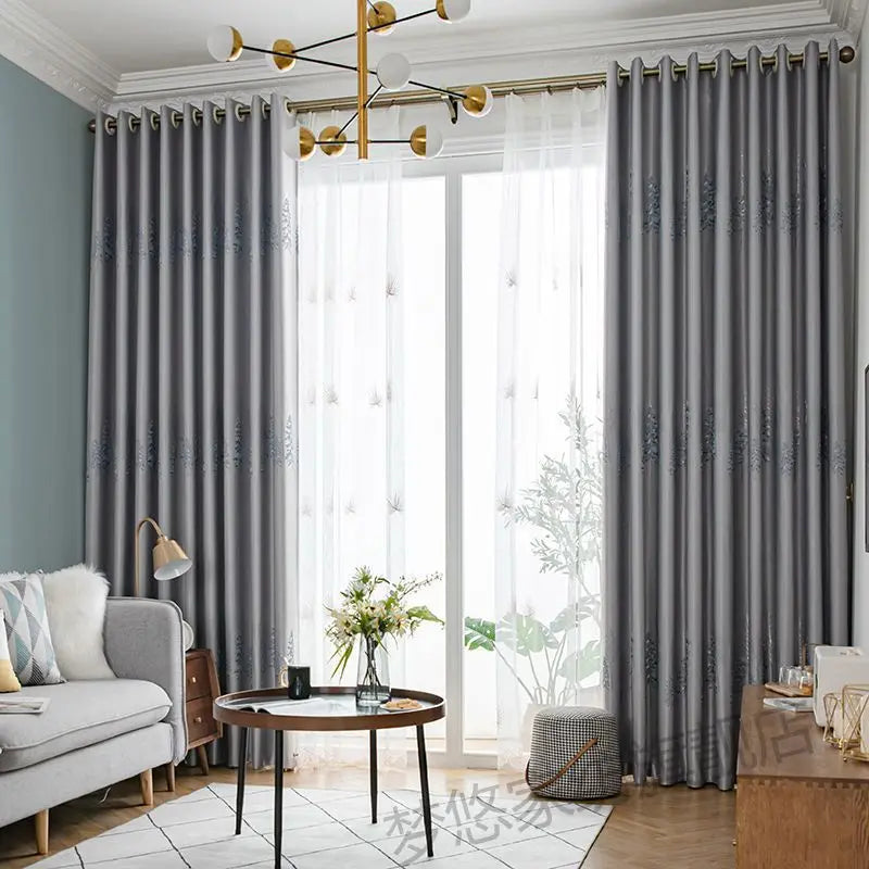 Rideau jacquard épais occultant sur mesure pour chambre - vue 4 sur 9