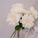 Set of 2 realistic artificial dahlia flowers for indoor decoration