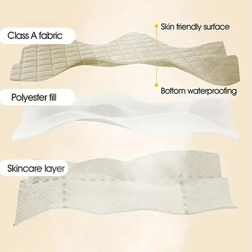 1pc 3D Air Fabric Thick Mattress Cover, 100% Waterproof Mattress Protector, Soft and Breathable Fitted Bed Sheet (No Pillowcase) - vue 6 sur 9