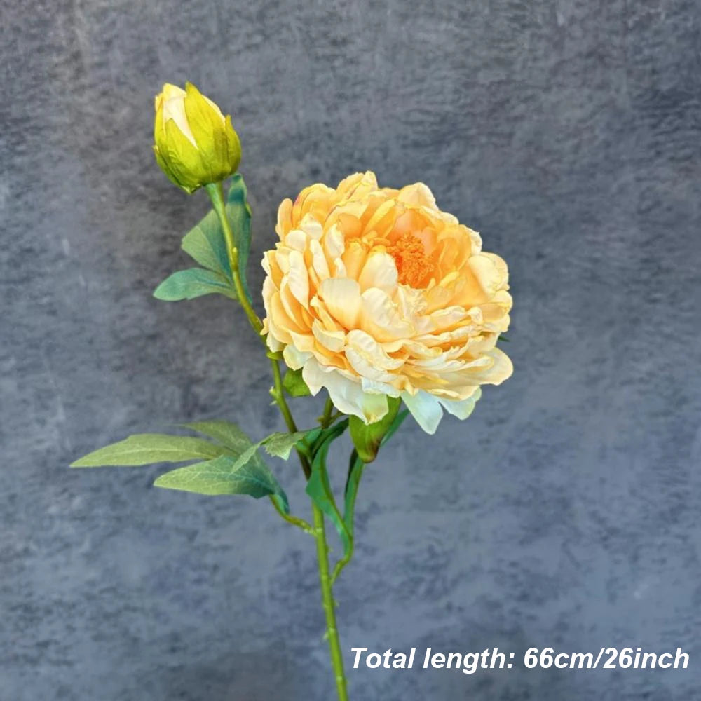 bouquet de pivoines artificielles en soie pour mariage et décoration intérieure - vue 15 sur 21