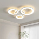 Modern minimalist ring-shaped remote-controlled chandelier