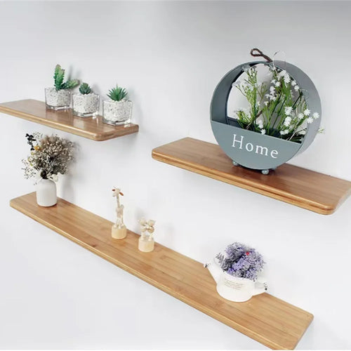 étagère en bambou décorative pour rangement et organisation