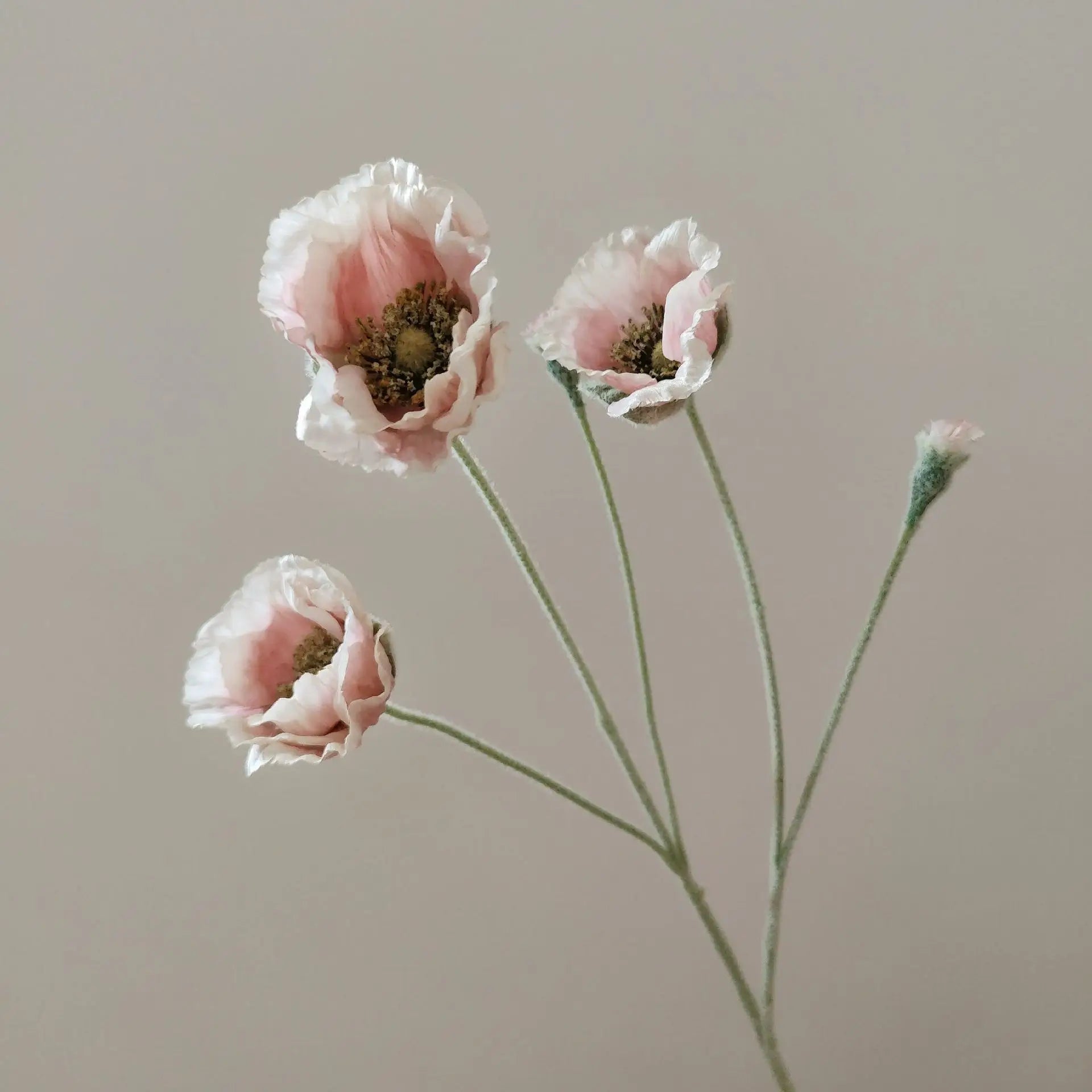 fleurs artificielles de pavot pour décoration mariage jardin et DIY - vue 10 sur 15