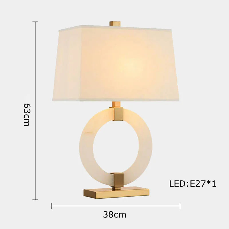 lampe de table rétro en tissu pour décoration intérieure