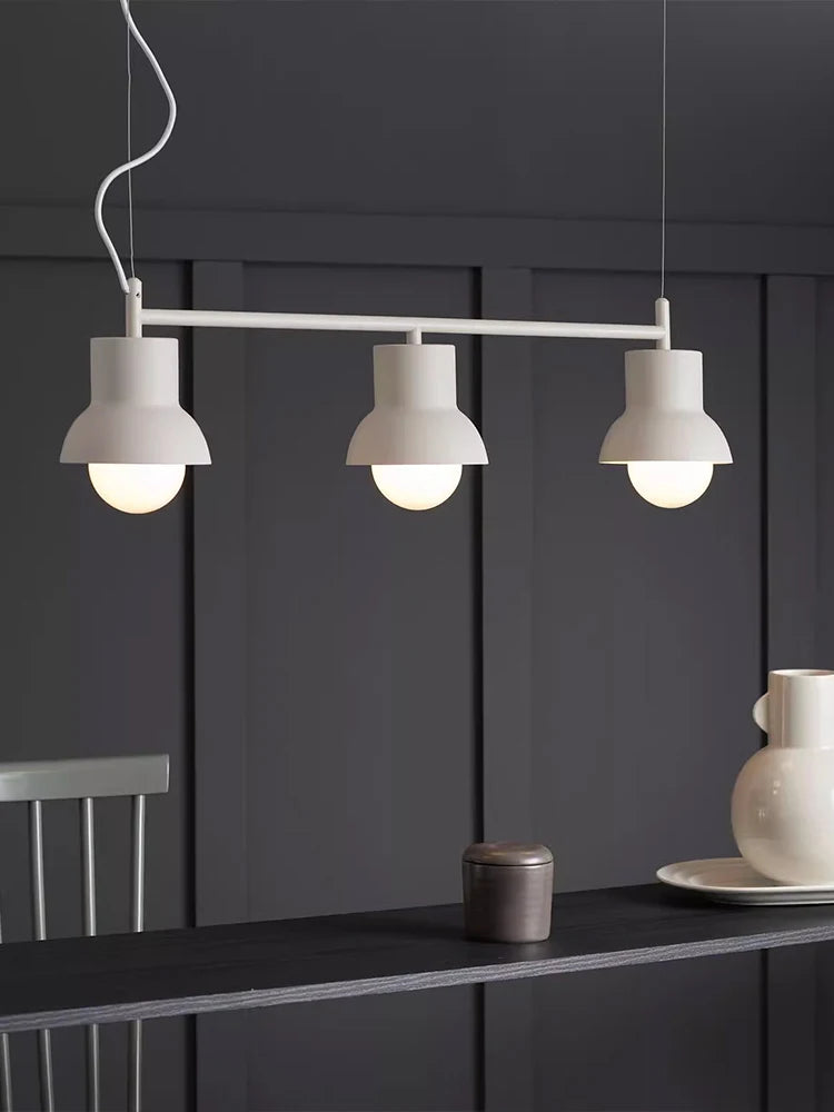 Modern Nordic minimalist three-head custom creative chandelier - vue 4 sur 10