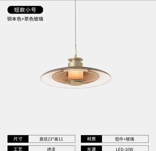 Modern minimalist decorative glass LED wall light - vue 15 sur 14