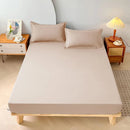 1PC Plain Color Waterproof Mattress Cover,Polyester Material, Thin Breathable,Bedroom，Four Seasons Apply