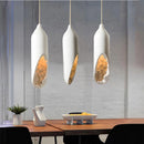 Janpanese Wabi Sabi suspension moderne créative plâtre suspension lampe Foyer cuisine chambre chevet abstrait blanc lustre