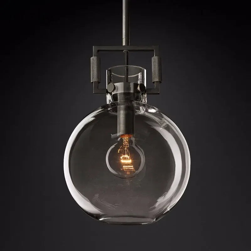 suspension en verre rétro américain style luxe décoratif - vue 7 sur 18