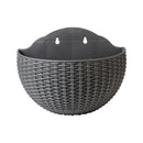 European Wall Mounted Hydroponic Plant Pot, Semi-Circular, Hanging Flower Basket, Balcony, Lazy Wall Mounted, No Drilling, Decor
