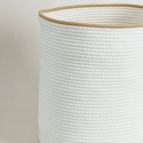 Cotton Rope Basket Boho Nursery Woven Closet Storage Bins Organizer for Baby Toys,Diaper, Blankets,Magazine,Potted ,Living Room - vue 7 sur 7