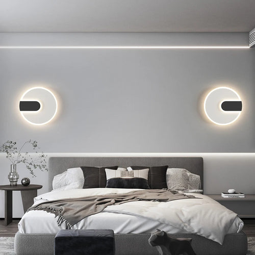 Minimalist LED wall bedside lamp loft décor 2023 - vue 5 sur 8