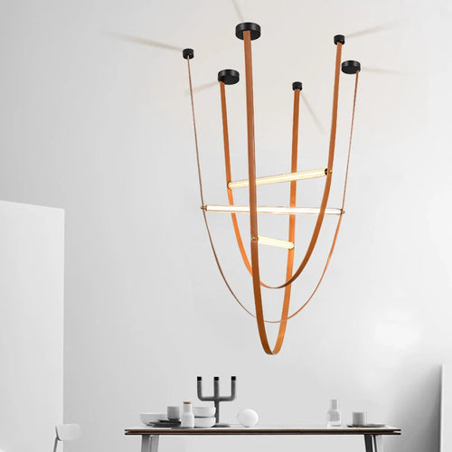 suspension tube de verre led créative minimaliste postmoderne