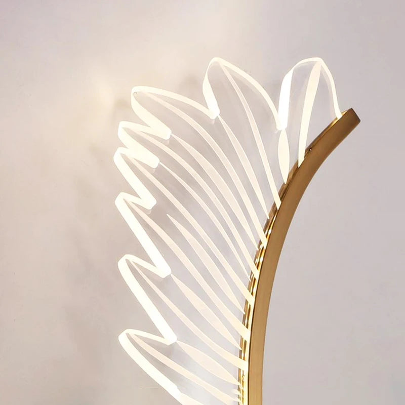 applique murale aile nordique art moderne luxe porche lumière - vue 6 sur 9