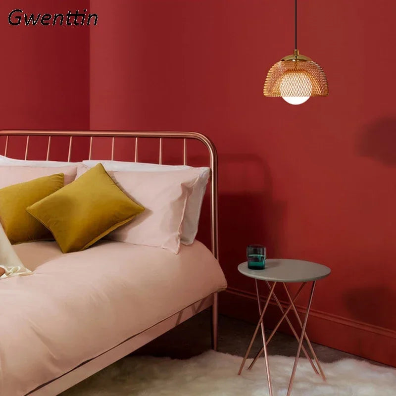 lustre créatif en métal doré style art déco pour intérieur - vue 3 sur 8