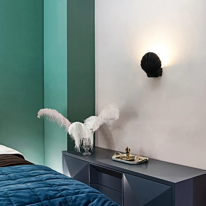 Applique murale extérieures Coquille étanche Creative Salon Chambre Applique murale extérieure LED Modélisation Allée Chambre Hôtel Éclairage