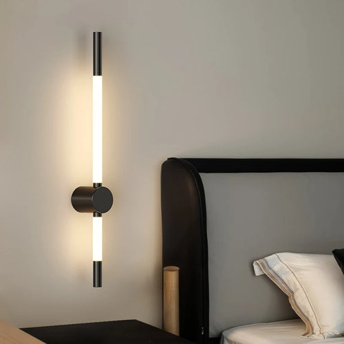 Minimalist long nordic LED wall light for hotel - vue 3 sur 10
