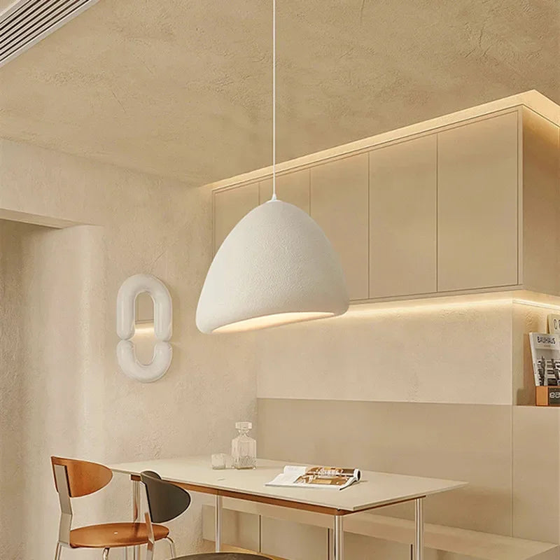 Japanese Wabi Sabi Wind LED Restaurant Pendant Light Modern Model Room Decor Homestay Chandelier Designer Bar Loft Hanging Lamps - vue 4 sur 12