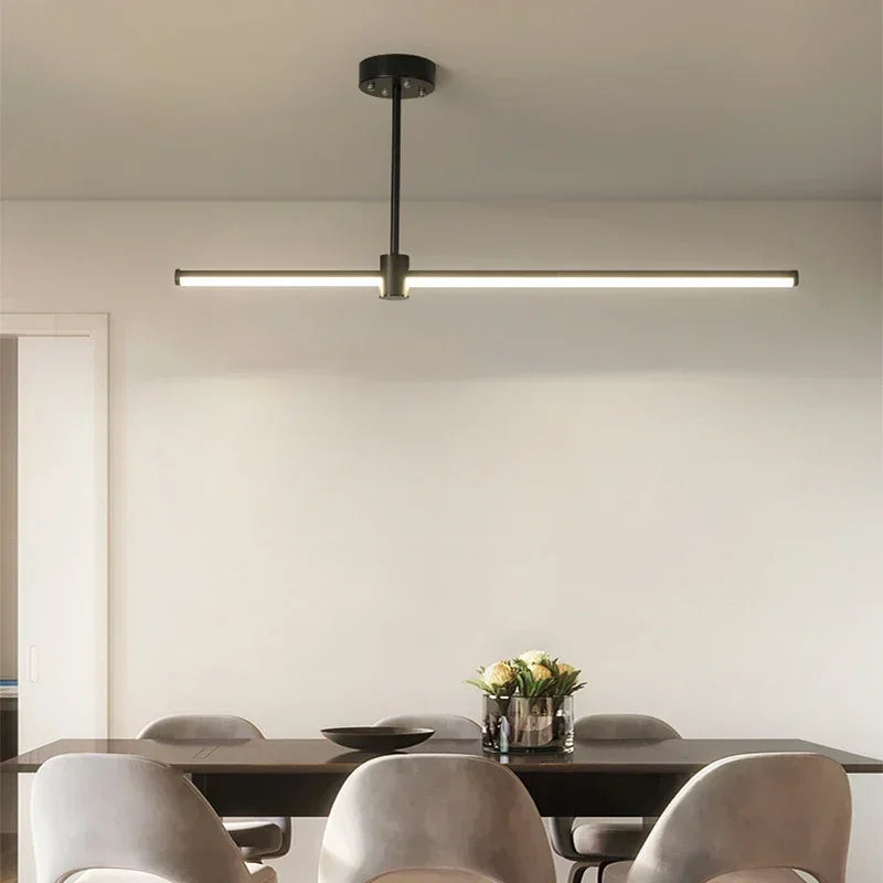 lustre à led moderne pour décoration intérieure élégante et lumineuse - vue 3 sur 9