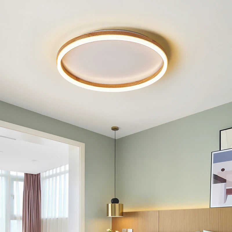 plafonnier led style japonais pour entrée et couloir - vue 5 sur 14