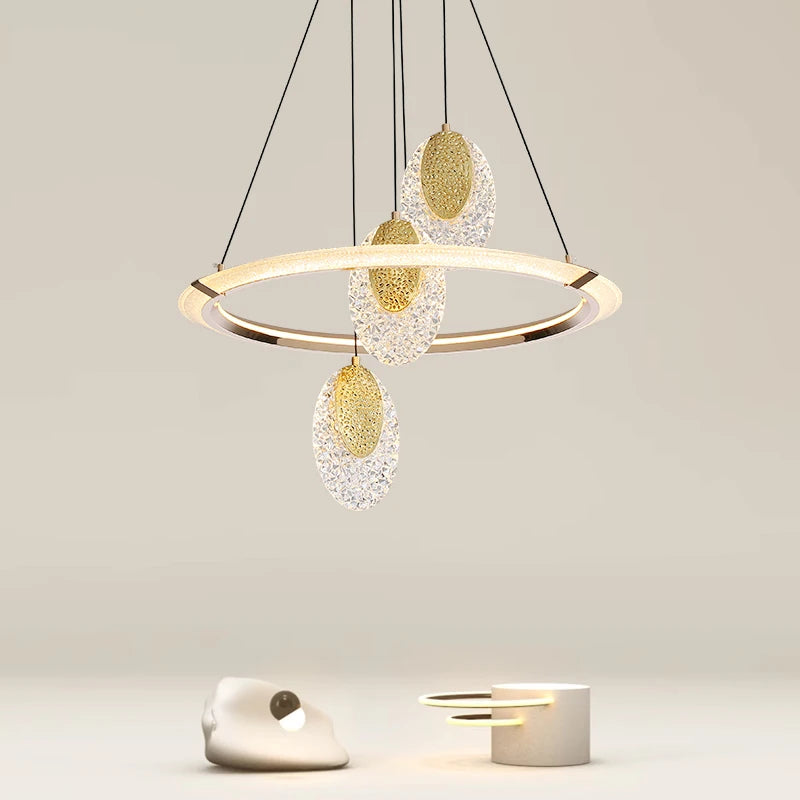 lustre en cristal lumineux moderne pour décoration intérieure élégante - vue 4 sur 10