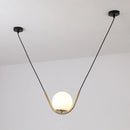 suspension nordique en verre design moderne pour restaurant café magasin