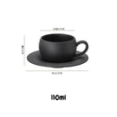 Mug céramique style pierre volcanique avec soucoupe