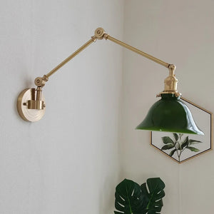 applique murale iwhd en cuivre rotative avec bras long pivotant
